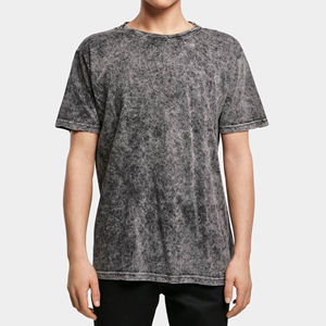 Camisetas de Punto para Hombre, Diseño Nuevo, Lavado Ácido, 100% Algodón, Estilo Urbano, Ecológicas, Secado Rápido, Transpirables, Venta al Por Mayor - Product Image 4