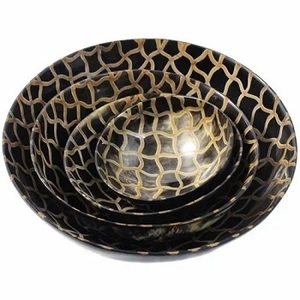 Home Primum Quality Real Natural Buffalo Horn Salad <b>Bowl</b> <b>Serving</b> Fruits Horn <b>Bowl</b> for Decorate Kitchen Home Unique - Product Image 1