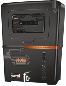 NOVO DIGI Système de purification d'eau noir RO UV UF Cuivre Zinc Technologie Alcaline TDS Purificateur d'eau 100% en plastique de qualité alimentaire - Product Image 1