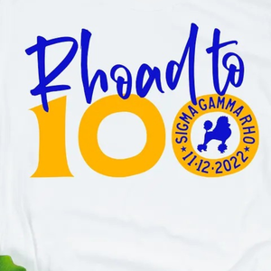 Camiseta Rhoad to 100 Negra con Gráfico de Letras Griegas Personalizado, Camiseta de Manga Corta con Cuello Redondo, Informal, de Verano, para Hermandades - Product Image 6