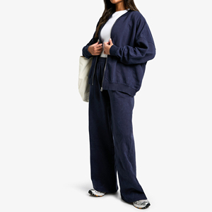 Custom Women's Winter Solid Hooded Cargo Tracksuit <b>Set</b> High Neck Crop Top and <b>Joggers</b> 2 Piece <b>Matching</b> Pockets Casual Outfit - Product Image 2