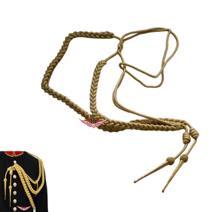 Golden <b>Braided</b> Parade Aiguillette Gold Leading Officers Aiguillette Ceremonial Dress Shoulder <b>Cord</b> - Product Image 6