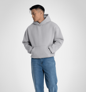 Sudadera con Capucha Extra Grande para Hombre, Color Sólido, Felpa de Algodón, Estilo Casual Otoñal - Product Image 4