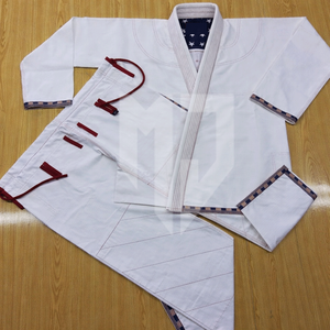 BJJ GI ชุดกิโมโนสำหรับผู้ชายสไตล์บราซิลเลียน Jitsu Jitsu ชุดฝึกศิลปะการต่อสู้ทำจากผ้าฝ้ายน้ำหนักเบาทนทาน - Product Image 2