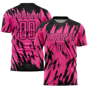 Camiseta de Fútbol de Diseño Original para Hombre, Negra y Naranja, de Alta Calidad, 100% Poliéster, Camiseta de Fútbol de Club - Product Image 4