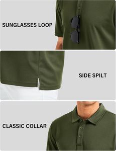 Chemise décontractée pour homme en Spandex/Polyester à motif floral, respirante, pour le golf, uniforme, personnalisation de marque, vente en gros - Product Image 4