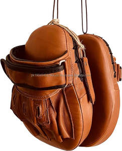 Manoplas de enfoque de entrenamiento MMA de cuero de vaca 100% Vintage de alta calidad, almohadillas de enfoque PRO en Color TAN para entrenadores de boxeo y uso físico - Product Image 5