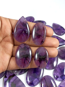 Cabochons en améthyste naturelle, prix de gros pour la fabrication de pendentifs et d'artisanat de bijoux - Product Image 2