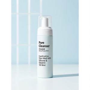 Pore <b>Cleanser</b> Mousse for Acne-Prone Skin-<b>Exfoliating</b> Face Wash with Silicone & Glycerin 100 Ml - Product Image 3