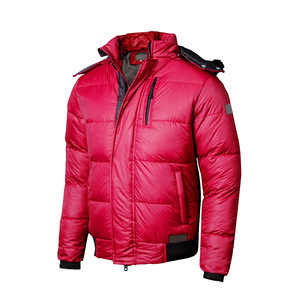 Best Price Customizable Man Puffer Jackets Thin Street Style Hooded Collar <b>Top</b> Fashion Plain Blank Design Puffer Jacket Male - Product Image 5