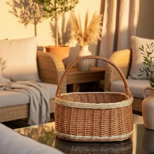 Handmade Eco-Friendly Natural Rattan <b>Wicker</b> <b>Storage</b> <b>Baskets</b> Modern Rectangle Shape Multifunction Made in Vietnam - Product Image 2