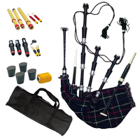 Traditional Scottish Highland Bagpipes Musical Instrument With Durable Synthetic Bag And Rosewood Chanter For Professional
