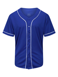 Baseball Jersey Unisex <b>Short</b> Sleeve Drawstring Closure Moisture Wicking Breathable <b>Mesh</b> Color Blocked 100% Polyester All Seasons - Product Image 4