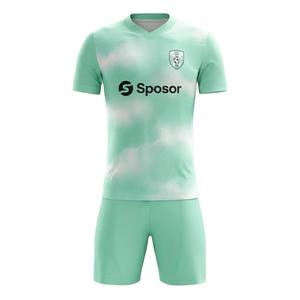 Ensemble de maillot et short de football personnalisés de qualité supérieure, sublimation, séchage rapide, fabrication OEM, usine de vêtements de sport - Product Image 1