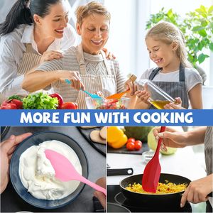 Direct Sales Heat-Resistant Multi-Color <b>Silicone</b> Spatula Non Stick Flexible Scrapers <b>Baking</b> Cooking Blending Mixing Tools - Product Image 5