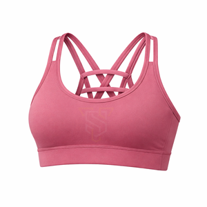 Sujetador Deportivo Sin Costuras para Mujer, Tejido Elástico Transpirable, Ropa de Yoga y Fitness con Relleno Extraíble - Product Image 1
