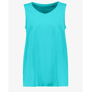 Camiseta sin mangas extragrande para mujer, holgada, estilo urbano, transpirable, 100% algodón, informal de verano, chaleco deportivo. - Product Image 1