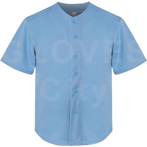 Camiseta de Béisbol Vintage Personalizada, Logotipo Bordado Personalizado, Uniforme para Adultos, Cuello en V, Ropa Deportiva Transpirable, Bordado 3D Unisex - Product Image 1