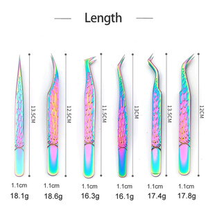 Ensemble d'outils de beauté personnalisés en acier inoxydable de haute précision, colorés, pour faux ongles et extensions de cils antistatiques - Product Image 4