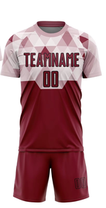Camiseta de Fútbol Sublimada para Hombre, Cuello Redondo, Manga Corta, Poliéster que Absorbe la Humedad, Patrón Geométrico, Ropa Deportiva para Todas las Temporadas - Product Image 3