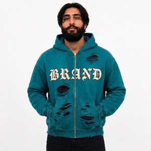 Sudadera con Capucha Personalizada al por Mayor para Hombre, Fabricada en Felpa de Algodón de 600 g/m², Talla Grande, Suministro para Marcas de Moda Estadounidenses - Product Image 3