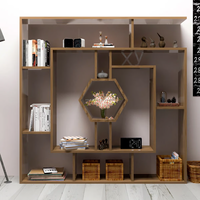 Librerías Modernas de Madera Maciza Multifuncionales Personalizadas, Estante de Exhibición Abierto para Decoración del Hogar, Sala de Estar, Oficina en Casa, Muebles para el Hogar