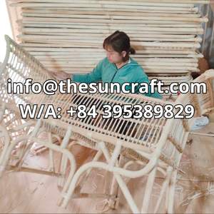 Ensemble de coiffeuse en rotin avec chaise, vente en gros, grande quantité, directement de l'usine au Vietnam, prix bas, OEM ODM - Product Image 6