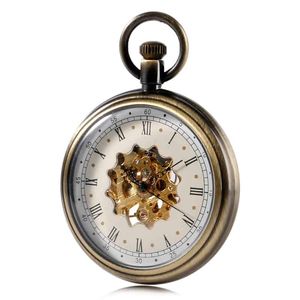 Wholesale Vintage Antique Bronze <b>Wall</b> <b>Clock</b> Cracked Pattern Face Roman Numerals Mechanical <b>Clock</b> For <b>Decor</b> For Gifting - Product Image 6