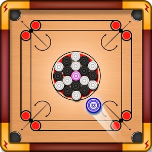 Superb Quality MDF Recycled Wooden Embossed Portable Carrom <b>Board</b> <b>Table</b> <b>Game</b> -67.5*67.5 cm Durable Eco-Friendly Family Fun Gift - Product Image 3