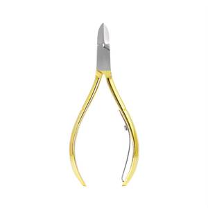 Coupe-ongles professionnel en acier inoxydable doré, portable, avec une large ouverture de mâchoire, lame tranchante, outil de manucure de luxe pour les doigts et les orteils - Product Image 1