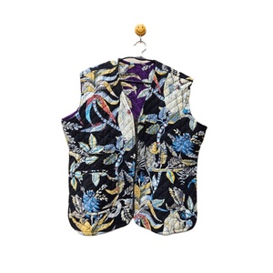 Chaqueta de Invierno Unisex de la Mejor Calidad, con Cierre, Rayas, Transpirable, Ecológica, Resistente al Viento, Hecha a Mano en India, Reversible y Acolchada, sin Mangas - Product Image 1