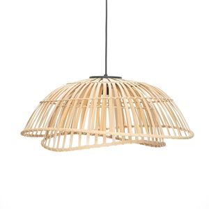 Hiện Đại Handmade Wicker Tre Bằng Gỗ Bóng Râm Treo Đèn Trần Retro Chiếu Sáng Cho Nhà Dệt Đèn Chùm Ánh Sáng Mặt Dây Chuyền - Product Image 1