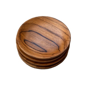 Handcrafted Solid Wood Tea Coffee Coasters Set Natural Two Tone Wooden Drink <b>Mats</b> for Home Dining Table Decor Gift - Product Image 2