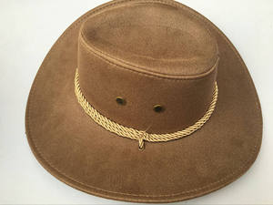 Sombrero Vaquero de Cuero Genuino Hecho a Mano, Estilo Occidental, para Hombres y Mujeres, Uso Casual y al Aire Libre - Product Image 5