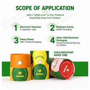 Tube en papier résistant aux enfants, directement du fabricant, pour l'emballage des produits comestibles - Product Image 4