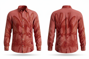 เสื้อเชิ้ตแขนยาวพิมพ์ลายดอกไม้ตามสั่งสำหรับผู้ชายทุกฤดูกาล ทรงทันสมัย สวมใส่สบาย แฟชั่น เสื้อสั่งตัดได้ - Product Image 6