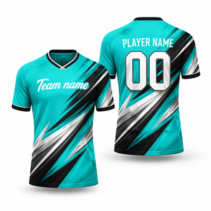 เสื้อฟุตบอลขายดีสำหรับผู้ชาย ชุดแข่งขันฟุตบอลเหย้า/เยือน แขนสั้น พิมพ์ลาย โลโก้และสีตามสั่ง - Product Image 4