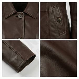 Chaqueta de piel de oveja auténtica superventas para mujer, abrigo de invierno de manga larga, chaqueta de piel personalizada de moda de alta calidad - Product Image 4