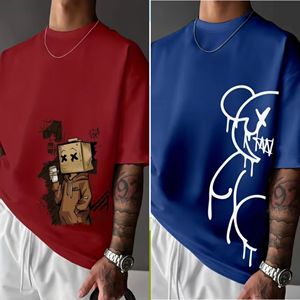 Camisetas Blancas Personalizadas de Alta Calidad, 100% Algodón, Ecológicas, Transpirables, al por Mayor, de Gran Tamaño, para Impresión, Ropa Urbana para Hombre - Product Image 2