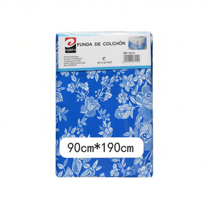 Housse de lit imprimée 90x190 cm, motif amusant, drap-housse et drap plat - Product Image 1