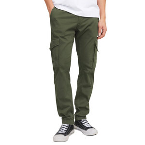 Pantalon cargo en toile de coton pour homme, coupe décontractée, multi-poches, imperméable, respirant, style vintage, service OEM, vente en gros - Product Image 1