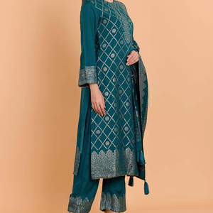 Vêtements ethniques indiens en gros Safaa DILKASH, robe d'hiver pour femmes, tissu non cousu, salwar kameez et dupatta - Product Image 1