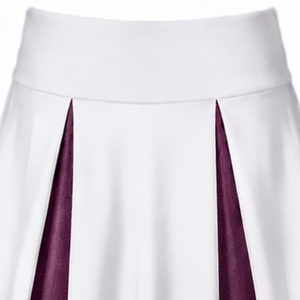 <b>White</b> Burgundy Sublimated Sleeveless Cheerleading Uniform <b>Set</b> Team Athletic <b>Top</b> <b>Skirt</b> Sportswear Training Performance Custom - Product Image 6