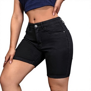 Shorts en coton pour femmes de haute qualité, dernier design, impression de logo personnalisée, fermeture élastique à la taille, style décontracté, respirant, shorts tendance - Product Image 4
