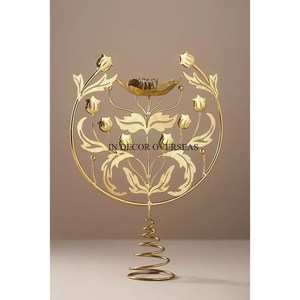 High Grade Gold Plated Excellent Quality Metal Made Attractive Look Designer Table Centerpiece <b>Candle</b> <b>Stick</b> Holder In Low Price - Product Image 1