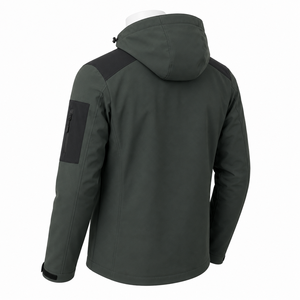 Veste softshell pour homme, confectionnée avec un tissu flexible, intérieur confortable et construction durable, idéale pour la randonnée, les voyages et les sports. - Product Image 4