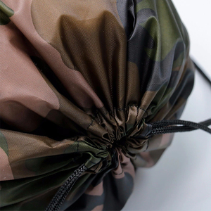 Camouflage <b>Drawstring</b> <b>Backpack</b> Polyester Portable Sport Bag for Outdoor Use Wholesale Pack OEM Supplier - Product Image 5