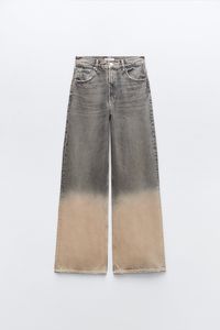 Jean large déchiré pour homme, taille haute, coupe ample, motif croix gothique brodé, grande taille, en denim de coton - Product Image 3