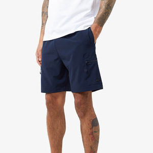 Ensemble T-shirt et short imprimé avec logo, fabriqué en usine, vêtements d'été pour hommes, couleur unie, style hip-hop, en coton éponge. - Product Image 3