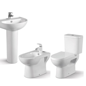 Inodoro y artículos sanitarios de dos piezas de alta calidad superventas Inodoro colgante de pared con trampa en P de forma cuadrada moderna - Product Image 5